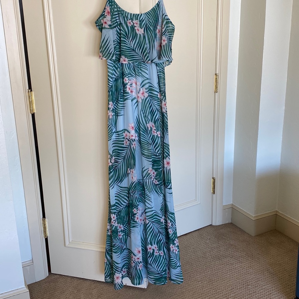 Show Me Your Mumu palm leaf maxi dress
